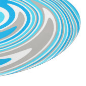 抽象芸術灰色スパイラル カッティングボード (角)