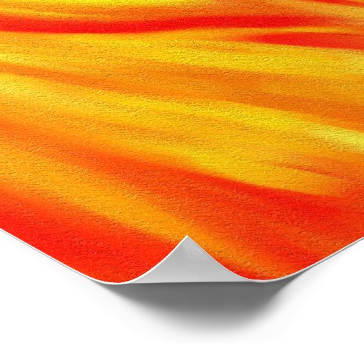 抽象芸術炎 ポスター (角)