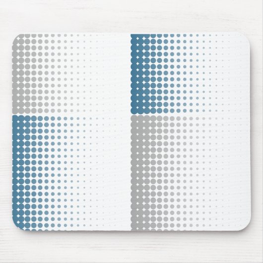 抽象芸術点々のある口 マウスパッド (正面)