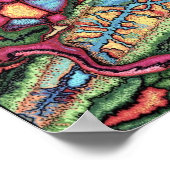 抽象芸術点 ポスター (角)