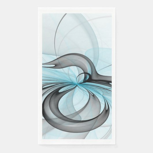 抽象芸術無煙炭グレイモダンブルーフラクタルアート (正面)