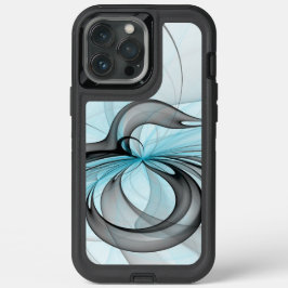 抽象芸術無煙炭グレイモダンブルーフラクタルアート