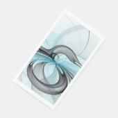 抽象芸術無煙炭グレイモダンブルーフラクタルアート (コーナー)