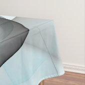 抽象芸術無煙炭グレイモダンブルーフラクタルアート テーブルクロス (インサイチュ)