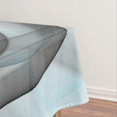 抽象芸術無煙炭グレイモダンブルーフラクタルアート テーブルクロス (インサイチュ)