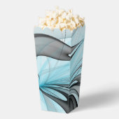 抽象芸術無煙炭グレイモダンブルーフラクタルアート フェイバーボックス (はじけた状態)