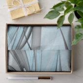 抽象芸術無煙炭グレイモダンブルーフラクタルアート 薄葉紙 (ギフト)