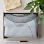 抽象芸術無煙炭グレイモダンブルーフラクタルアート 薄葉紙 (ギフト)