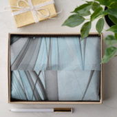 抽象芸術無煙炭グレイモダンブルーフラクタルアート 薄葉紙 (ギフト)