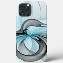 抽象芸術無煙炭グレイモダンブルーフラクタルアート