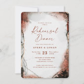 抽象芸術焼きオレン結婚ジのリハーサル 招待状 (正面)