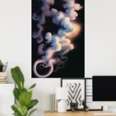 抽象芸術煙の渦 | アートモダンポスター ポスター (ホームオフィス)