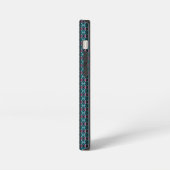 抽象芸術煙シームレスなパターン iPhoneケース (左側面)