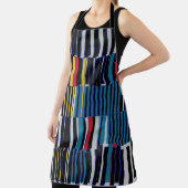 抽象芸術照合の非対称パターン。ブラシストローク エプロン (インサイチュ)