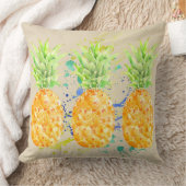 抽象芸術熱帯パイナップル クッション (ブランケット)