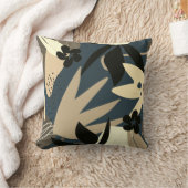 抽象芸術熱帯フローラプリント クッション (ブランケット)