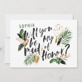 抽象芸術熱帯メイド・オブ・オーナー（花嫁付き添い人）