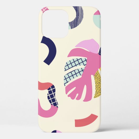 抽象芸術熱帯型枠の継ぎ目のない模様、背景 Case-Mate iPhoneケース (裏面)