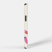 抽象芸術熱帯型枠の継ぎ目のない模様、背景 iPhoneケース (右側面)