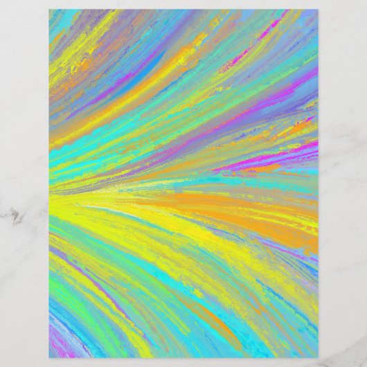 抽象芸術熱帯夏おもしろいスクラップブック紙 (裏面)