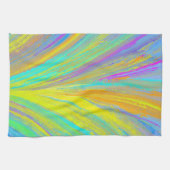 抽象芸術熱帯夏おもしろい キッチンタオル (横)