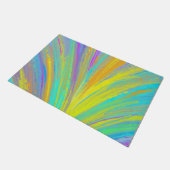 抽象芸術熱帯夏おもしろい ドアマット (アングル)