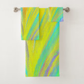 抽象芸術熱帯夏おもしろい バスタオルセット (インサイチュ)