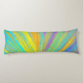 抽象芸術熱帯夏おもしろい ボディピロー (裏面)