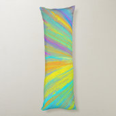 抽象芸術熱帯夏おもしろい ボディピロー (裏面 (縦))