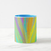 抽象芸術熱帯夏おもしろい マグカップ (中央)