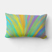 抽象芸術熱帯夏おもしろい ランバークッション (裏面)