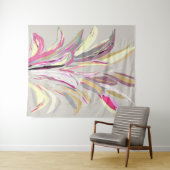 抽象芸術熱帯植物ベクトルアートスタイル タペストリー (インサイチュ(横))