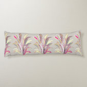 抽象芸術熱帯植物ベクトルアートスタイル ボディピロー (裏面)