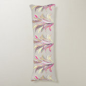 抽象芸術熱帯植物ベクトルアートスタイル ボディピロー (正面縦)