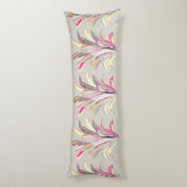 抽象芸術熱帯植物ベクトルアートスタイル ボディピロー (裏面 (縦))