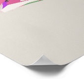 抽象芸術熱帯植物ベクトルアートスタイル ポスター (角)