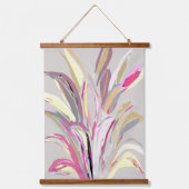 抽象芸術熱帯植物ベクトルアートスタイル 吊り下げ型タペストリー (正面)