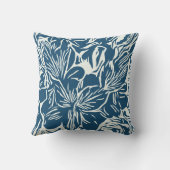 抽象芸術熱帯植物花 クッション (裏面)
