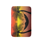 抽象芸術熱帯生活 |ハンモックシルエット バスマット (正面縦)