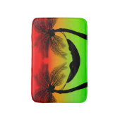 抽象芸術熱帯生活 |ハンモックシルエット バスマット (正面縦)