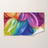 抽象芸術熱帯花タオル バスタオルセット (ハンドタオル)