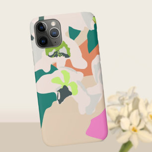 抽象芸術熱帯蘭モダンフローラ iPhone 11 PROケース