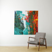 抽象芸術熱帯衝突 タペストリー (インサイチュ)