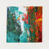 抽象芸術熱帯衝突 タペストリー (正面)