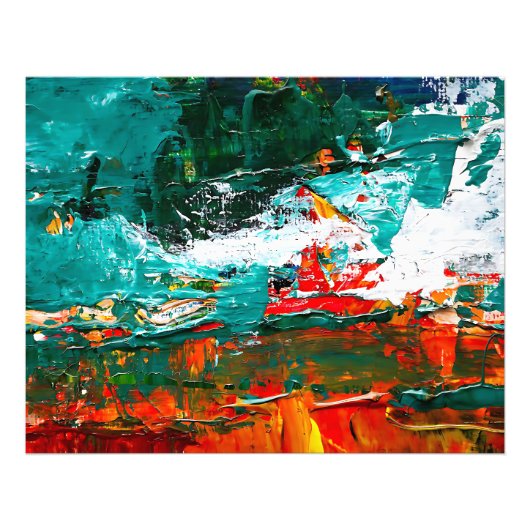 抽象芸術熱帯衝突 フォトプリント            (正面)