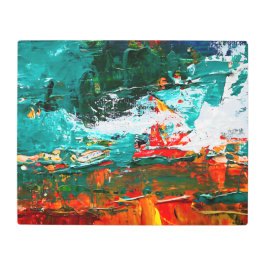 抽象芸術熱帯衝突 メタルプリント