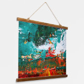 抽象芸術熱帯衝突 吊り下げ型タペストリー (傾斜あり)