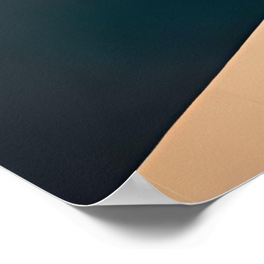 抽象芸術熱気球を砂漠に ポスター (角)