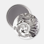 抽象芸術爬虫類 マグネット (正面/裏面)