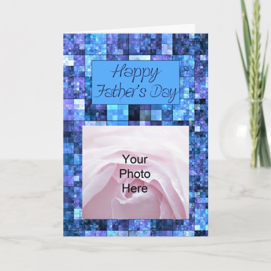 抽象芸術父の日の写真カード カード (正面)